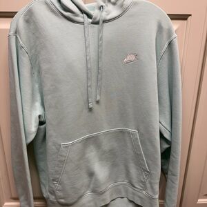 Nike Men's Pastel Blue Hoodie